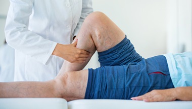 Man receiving massage to help his vascular issues