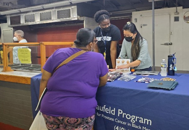 Schaufeld Program outreach table