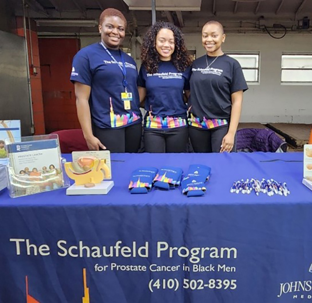 Schaufeld Program outreach table