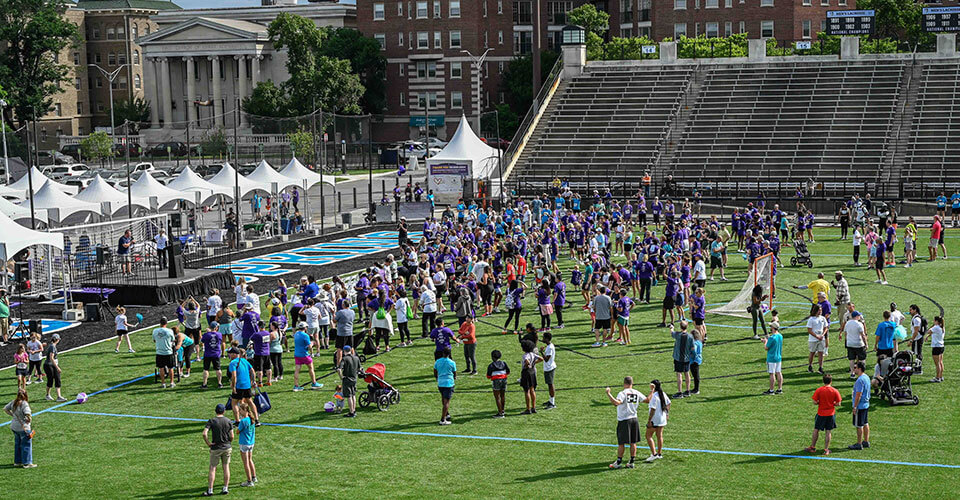 runners and survivors on Homewood field