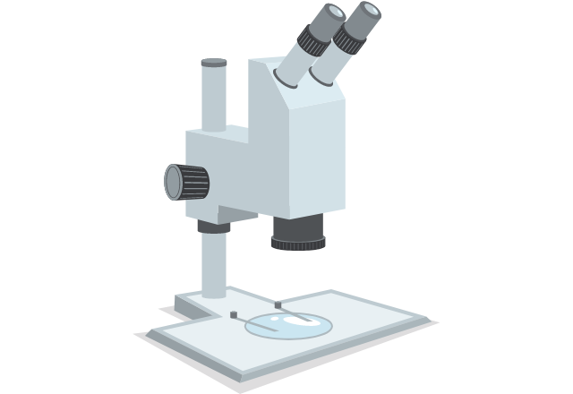 an illustration of a microscope