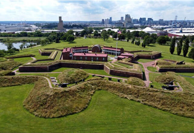 A photo of Fort McHenry.