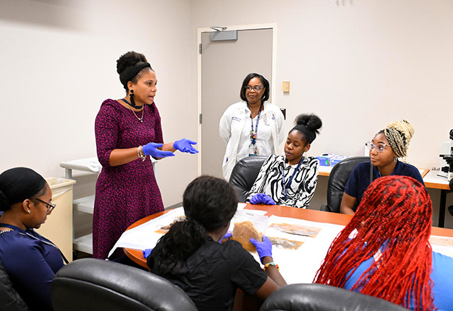 Students and instructors in the Summer Jobs program