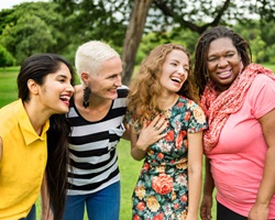 Group of women laughing