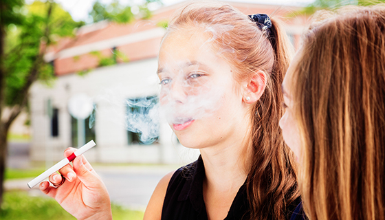 high school girls smoking cigarettes