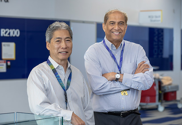 Researchers Ranjan Perera PhD and Masanobu Komatsu PhD