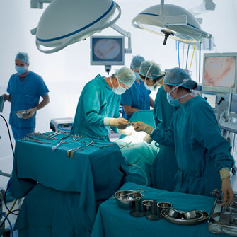 Image of surgeons in operating room.