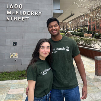 Sai Chandan Reddy with Maddie Hagerty