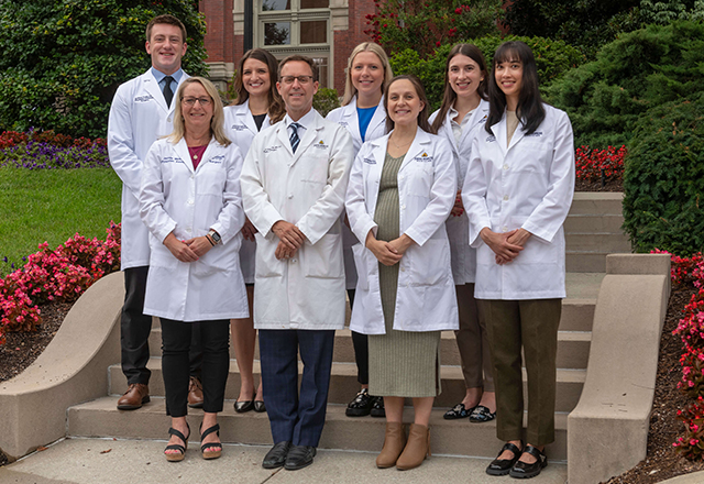 A photo from the physician assistant surgical residency program.