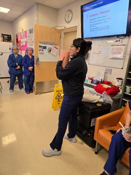 A photo of Stop the Bleed training.