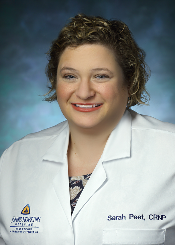 Sarah Peet C R N P Johns Hopkins Community Physicians