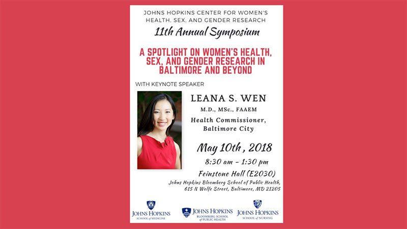 Media Alert Johns Hopkins Celebrates 11th Annual Womens Health Research Symposium 